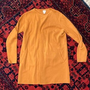 J. Crew 100% cotton cardigan- Gold size small